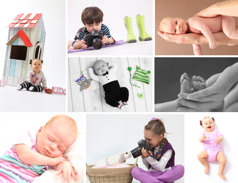 Baby- und Kinder Fotoshooting im trendsetter Fotostudio