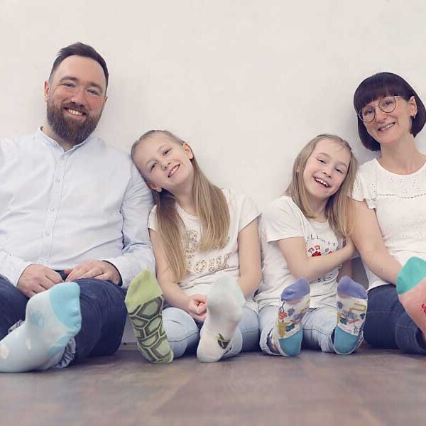 Familie beim Familienshooting im Fotostudio Chemnitz